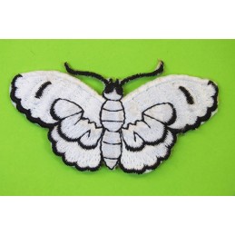 APPLIQUE TISSU THERMOCOLLANT : papillon 75 x35mm