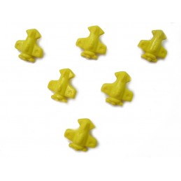 LOT 6 BOUTONS : avion jaune...