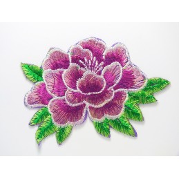 APPLIQUE THERMOCOLLANT : fleur 85 x55mm