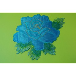 APPLIQUE TISSU THERMOCOLLANT : fleur 150 x130mm
