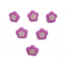 LOT 6 BOUTONS ACRYLIQUES :...