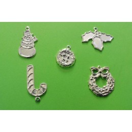 LOT  5 CHARMS METALS...