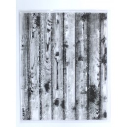 Tampons en silicone transparent  motifs : Planches de bois 