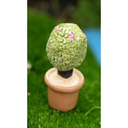 MINIATURE EN RESINE : cactus hauteur 3.2cm