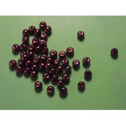 20 perles rondes effet craquelées rose turquoise 8 mm en verre