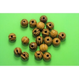 50 perles rondelles bois marron 10mm (04)