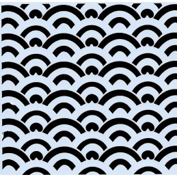 POCHOIR PLASTIQUE 13*13cm : motif fantaisie (10) 