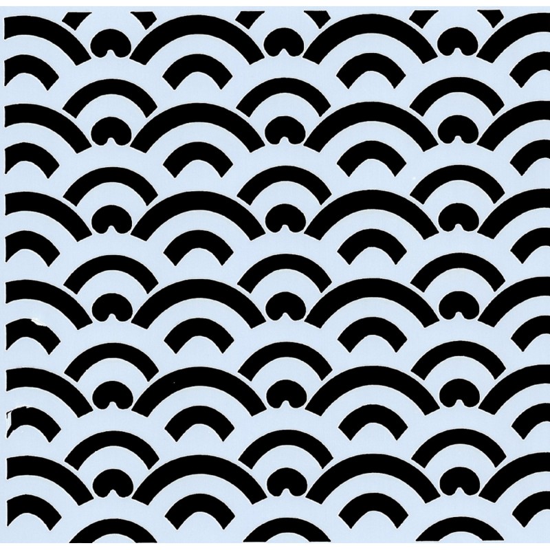 POCHOIR PLASTIQUE 13*13cm : motif fantaisie (10) POCHOIR PLASTIQUE 13*13cm : motif fantaisie (10)