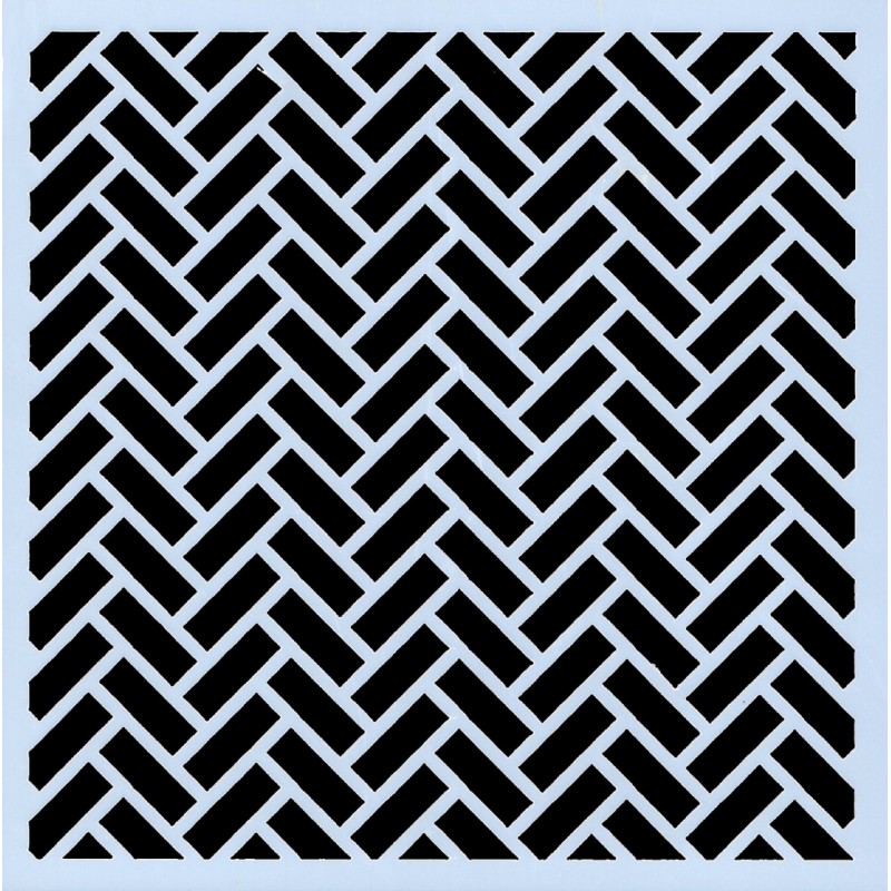 POCHOIR PLASTIQUE 13*13cm : motif géométrie (06) 