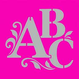 Pochoirs Alphabet en Mylar | Lettres & Chiffres